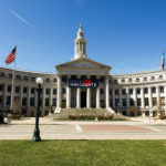 The front of the state legislature building