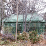 A small greenhouse at the Denver Botanical Gardens.